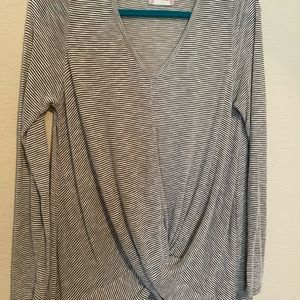 Altar’d State striped tunic with twist detailing